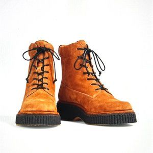 Rag & Bone Sloane Suede Combat Boots Tan Sz 6 New without Box $550